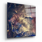 Abstract Glass Wall Art.
